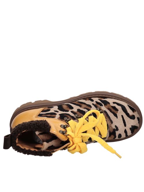 Scarponcini in pelle MAZE | CASSIOPEA HORSY-NAPLAKMARRONE-GIALLO